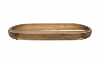 Deska do serwowania taca akacjowa 25x12x2 cm owalna