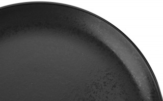 Talerz płytki obiadowy 26 cm Black Nakrapiany MPL