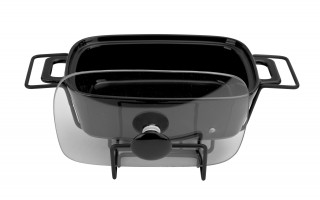 Naczynie z podgrzewaczem 1,4 L Modern Kitchen Cookini czarne