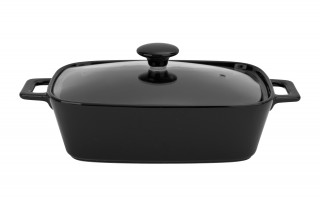 Naczynie z podgrzewaczem 1,4 L Modern Kitchen Cookini czarne