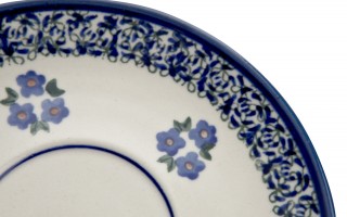 Filiżanka ceramiczna 200 ml + spodek Bolesławiec dek. 224