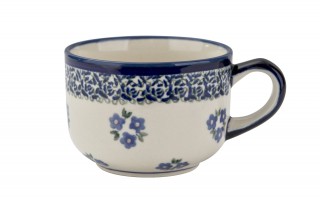 Filiżanka ceramiczna 200 ml + spodek Bolesławiec dek. 224