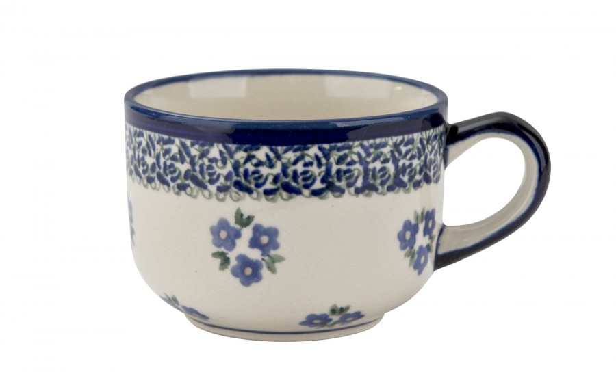 Filiżanka ceramiczna 200 ml + spodek Bolesławiec dek. 224