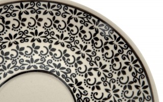 Filiżanka ceramiczna 500 ml + spodek Bolesławiec Dekor 941