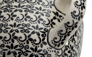 Filiżanka ceramiczna 500 ml + spodek Bolesławiec Dekor 941