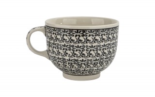 Filiżanka ceramiczna 500 ml + spodek Bolesławiec Dekor 941