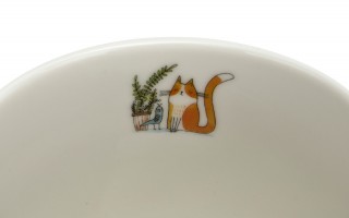 Kubek porcelanowy baryłka 430 ml Leniwe Koty