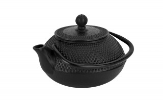 Żeliwny zestaw 4 el. do parzenia herbaty w stylu Japanese czarny MPL 722045