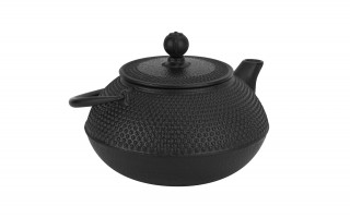 Żeliwny zestaw 4 el. do parzenia herbaty w stylu Japanese czarny MPL 722045