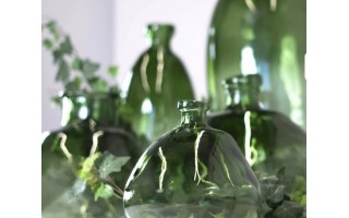 Wazon szklany 46 cm zielony San Miguel