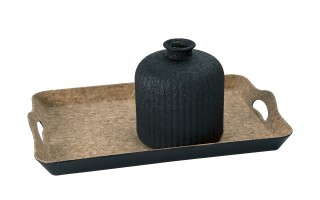 Wazon szklany 18 cm Stoneware Czarny