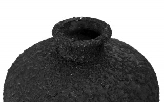 Wazon szklany 23 cm Stoneware Czarny