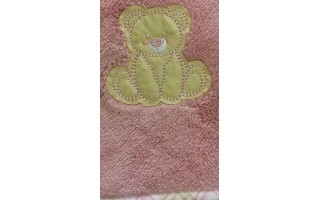 Ręcznik dziecięcy z kapturkiem 100x100 cm Teddy 319 Lotus