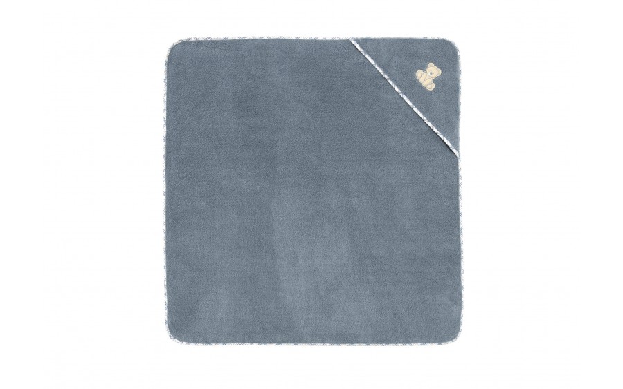 Ręcznik dziecięcy z kapturkiem 100x100 cm Teddy 4695 Blue