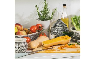 Filiżanka ceramiczna 500 ml + spodek Bolesławiec Dekor 941