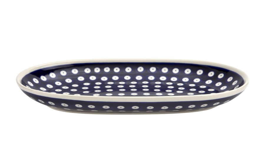 Półmisek owalny 28x17 cm Bolesławiec Dekor 42