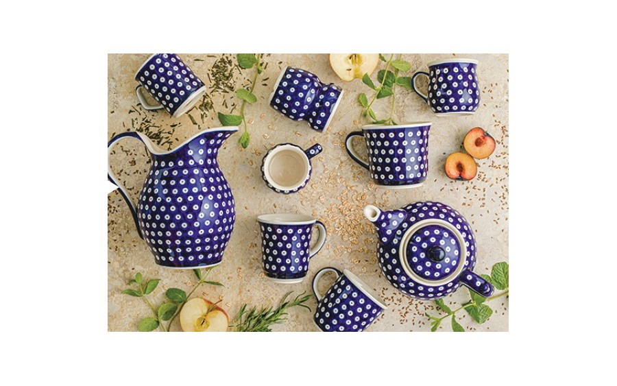 Sosjerka 500 ml Bolesławiec Kropki 42