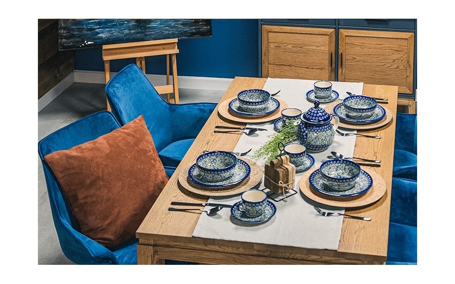 Filiżanka ze spodkiem Bolesławiec Dekor 1073A