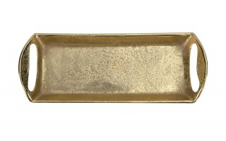 Taca dekoracyjna 32,5x12x5 cm złota EW2589
