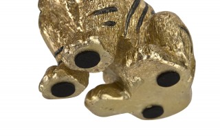 Figurka ozdobna Tygrys H10 cm złoty 142281
