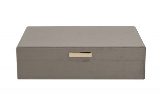 Szkatułka na biżuterię z kieszonką 27,5x19x5x7x5cm jasny brąz