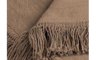 Koc narzuta na fotel 50x200 cm Cover Cotton Haselnuss