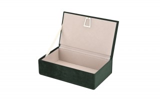 Szkatułka na biżuterię 19,5 x 11,5 x 6 cm zielona