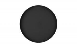 Okrągła taca kelnerska 35,5 cm z melaminy czarna
