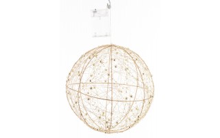 Ozdoba LED Kula Złota 25 cm
