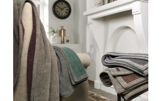 Koc bawełniano-akrylowy 150x200 cm Aberdeen Ibena 2020-350