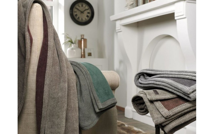 Koc bawełniano-akrylowy 150x200 cm Aberdeen Ibena 2020-350