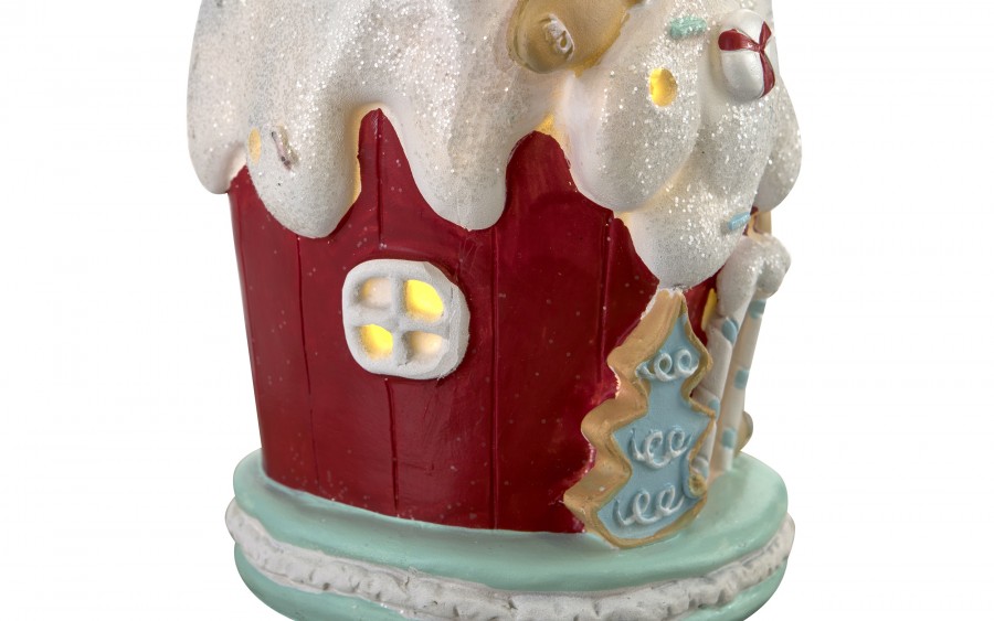 Figurka świąteczna LED Kolorowy Domek