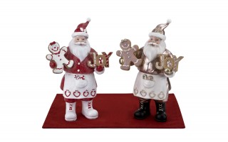 Figurka świąteczna Złoty Mikołaj 32,5 cm