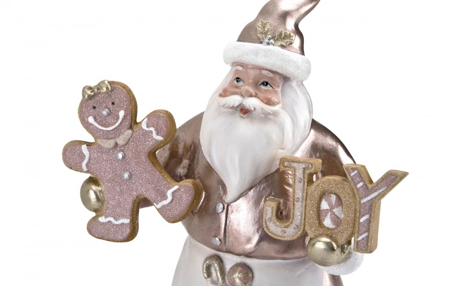 Figurka świąteczna Złoty Mikołaj 32,5 cm