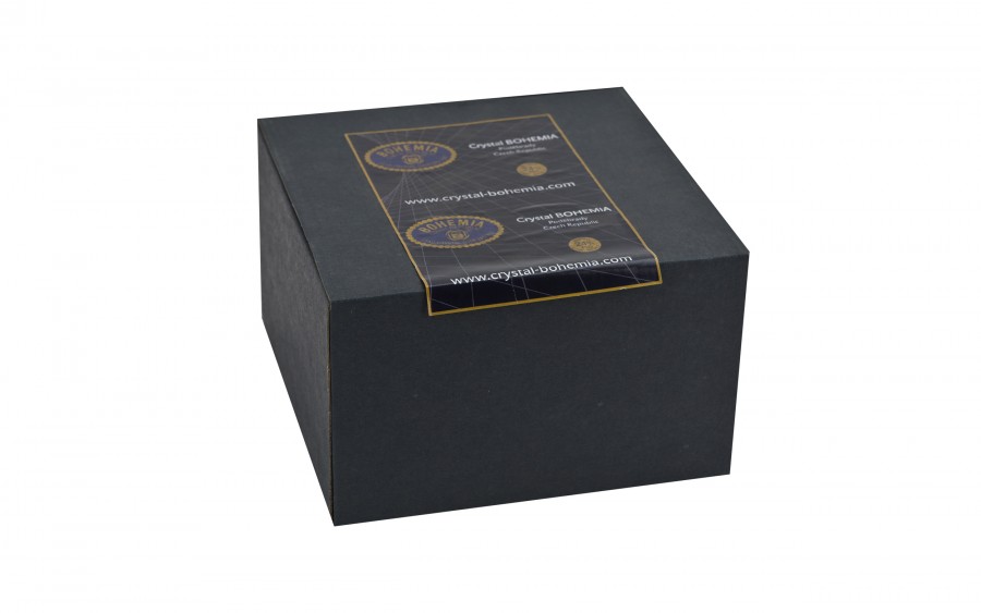 Salaterka kryształowa 15,5 cm  gwiazdki Bohemia Hand Made