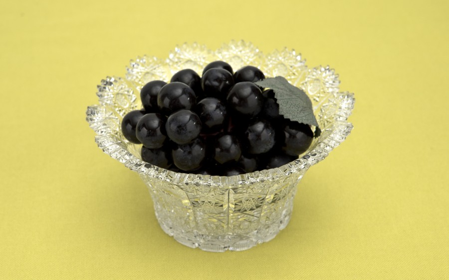 Salaterka kryształowa 15,5 cm  gwiazdki Bohemia Hand Made