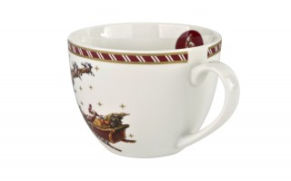 Zestaw 2 Filiżanek 280ml ze spodkami SANTA ON SLEIGH