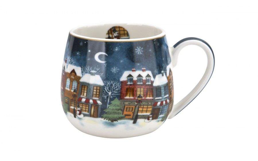 Kubek porcelanowy baryłka 430ml Christmas City