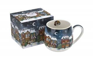 Kubek porcelanowy baryłka 430ml Christmas City