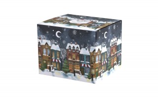 Kubek porcelanowy baryłka 430ml Christmas City