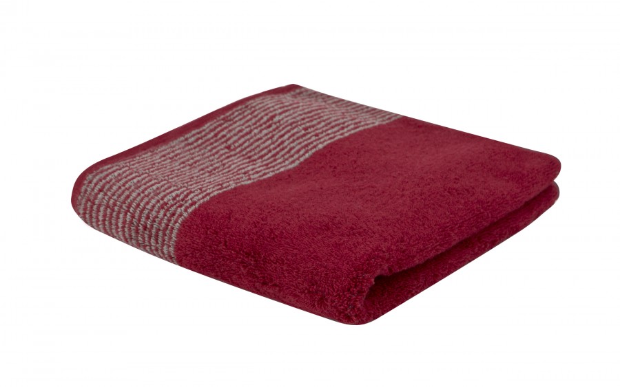 Ręcznik TWO-TONE Bordeaux 50x100 cm