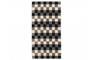 Ręcznik bawełniany 50x100 cm Natural Karo 6217-39 czarny