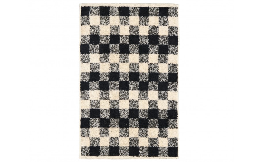 Ręcznik bawełniany 30x50 cm Natural Karo 6217-39 czarny