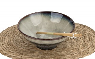Salaterka 1L Ramen Ombres Deep Blue + pałeczki
