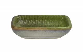 Miska prostokątna ceramiczna 8 cm Ombres Green