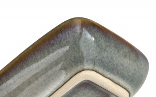 Miska prostokątna ceramiczna 8 cm Ombres Turquoise