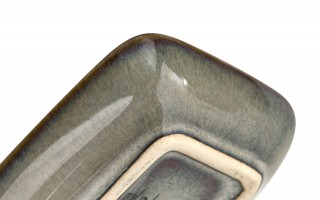 Miska prostokątna ceramiczna 8 cm Ombres Blue