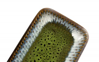 Półmisek prostokątny 25 cm Ombres Green