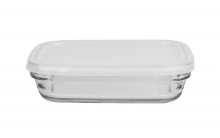 Szklany pojemnik na żywność 800 ml Freshbox Biały