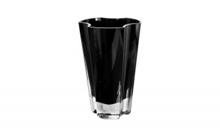 Wazon szklany 22,5 cm koniczyna czarny